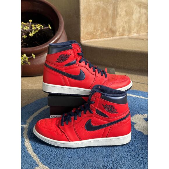 Air Jordan 1 David Letterman Size 9.5 Pre Owned - Picture 2 of 7